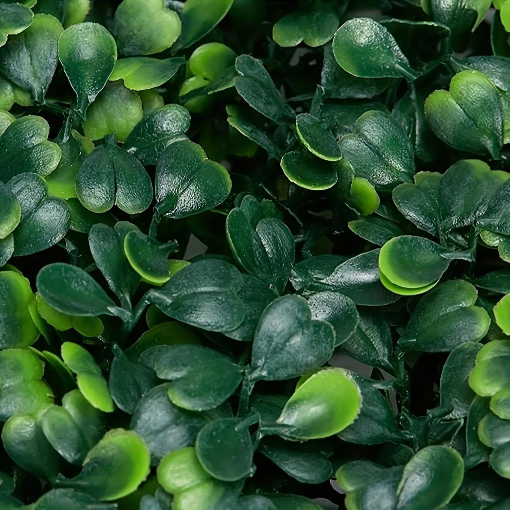 1pc/2pcs Artificial Plant Walls Foliage Hedge Grass Mat Greenery Panels Fence Home Decor Fake Plants Garden Simulated Lawn