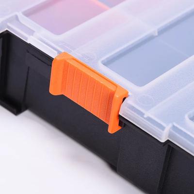 1pc Multifunctional Plastic Storage Box With Adjustable Compartments, Small Parts Organizer, Electronic Carrying Case, Hardware