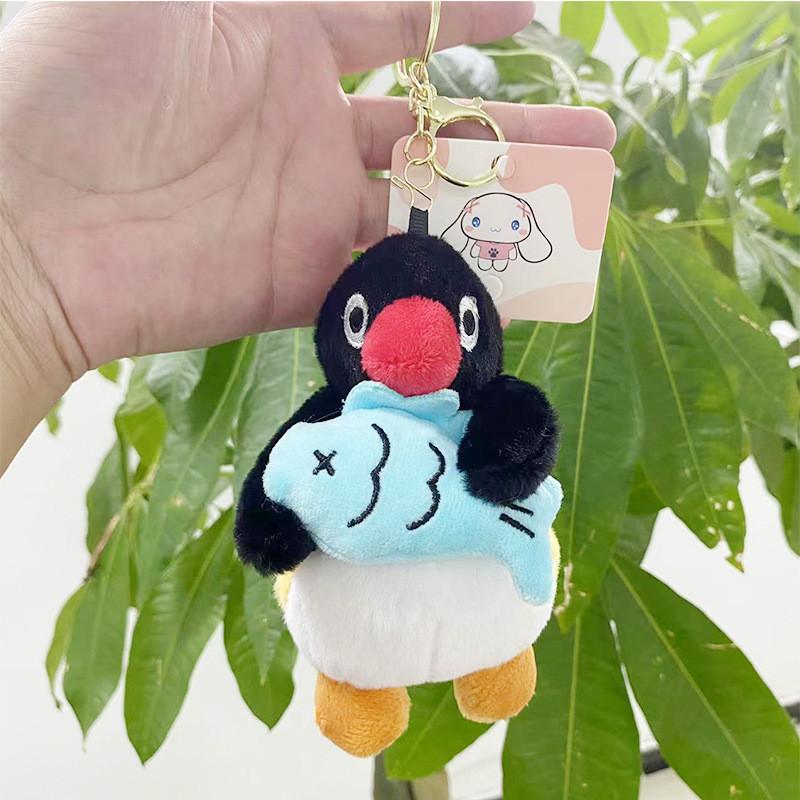

Penguin Delightful Plush Keychain Doll Featuring Colorful Patterns And Cuddly Texture Fish Penguin