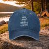 pc Casual Versatile Best Grandpa Letter Print Washed Baseball Cap Suitable for Golf Leisure Wear And Outdoor Activities Golf A