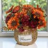 Autumn Sunflower & Peony Home Decor: European Style Flower Arrangement