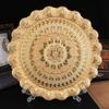 Luxusní stříbrná / zlatá podložka pod talíř kovový podnos 35 CM / 13,8" kulaté talířky na ořechy / sladkosti / dort pro domácí vánoční párty dekoraci