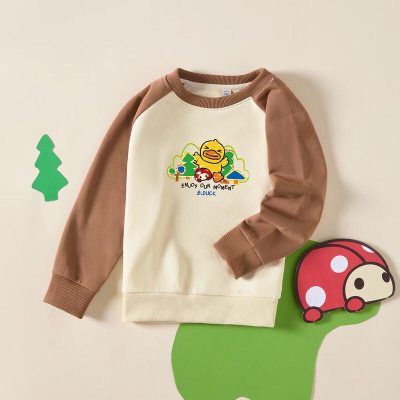 B.Duck Kids' Cartoon Print Pullover Sweatshirt