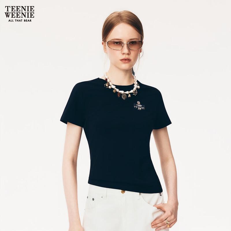 Teenie Weenie Bear Letter T-Shirt for Women M