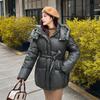 Winter Cocoon Down Cotton-padded Clothes Women's Loose Hooded Medium and Long Clothes Cotton-padded Jacket Thickened Bread Clothes
