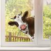 Animal Wall Sticker Cute Cartoon Cow Sticker Creative Hole Car Window Animals Indoor Home Decoration New 2025 Room Wallpaper