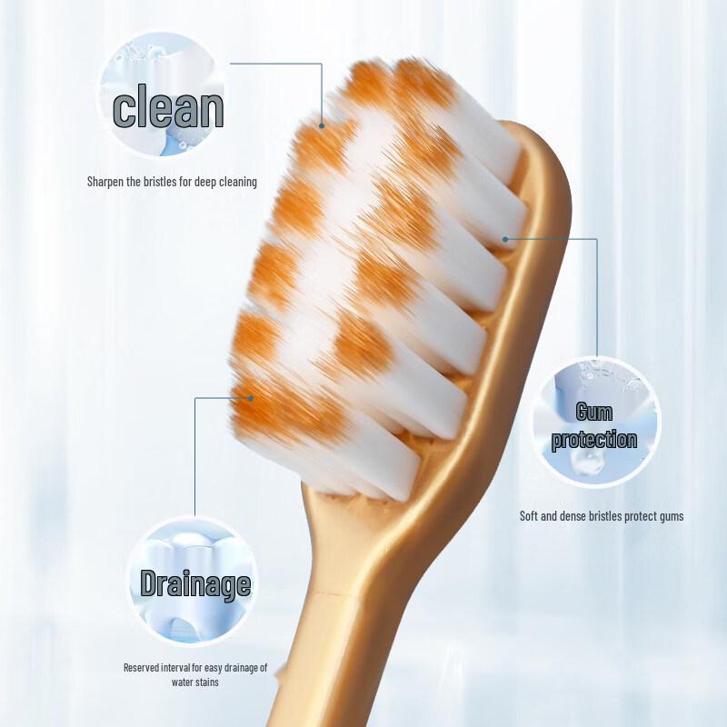 Qijing Sam's Style Adult Soft Bristle Toothbrush Set