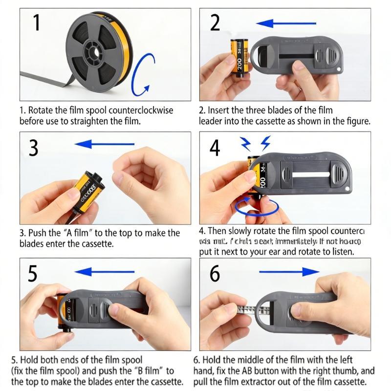 135 Film Leader Retrieval 35mm Film Roll Leader Extraction Tool Puller Tool Photography Studio Extraction Accessories