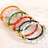 Stylish Colorful Bamboo Joint Bangle Gold Stainless Steel Enamel Resin Bracelet Non-Fading Simple Stainless Steel Bangle Trendy