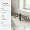 Mesh Bathroom Storage Rack Universal Water Drainage No-Drill Sink Shelf No-Drill Simple Bathroom Organizer Washstand Storage