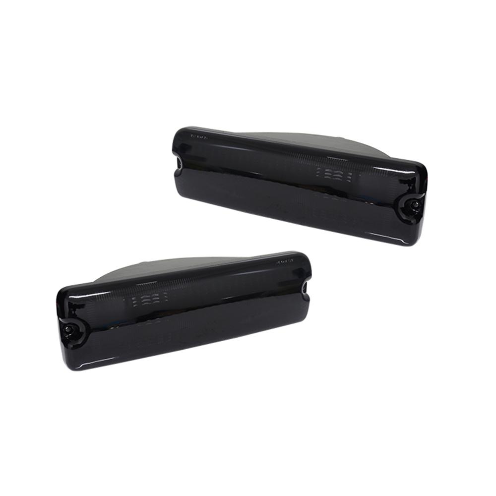 Car Front Bumper Parking Light Housing Shells For Dodge D150 D250 D350 W150 W250 W350 Ramcharger 1991 1992 1993 No Bulb Smoked Lens
