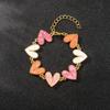 Europe and the United States Popular Multi-color Love Modeling Bracelet Sweet Personality Style Jewelry Valentine's Day Hot-selling