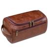 Leather Toiletry Bag for Men Women Kit Mens Hanging Toiletry Bag Travel Toiletry Bag for Traveling Large Cosmetic Bag for