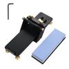 Sharpening Clamp with Fixed Angle Frame and Double Grit Whetstone for Smooth and Accurate Sharpening of Kitchen and Garden Tools