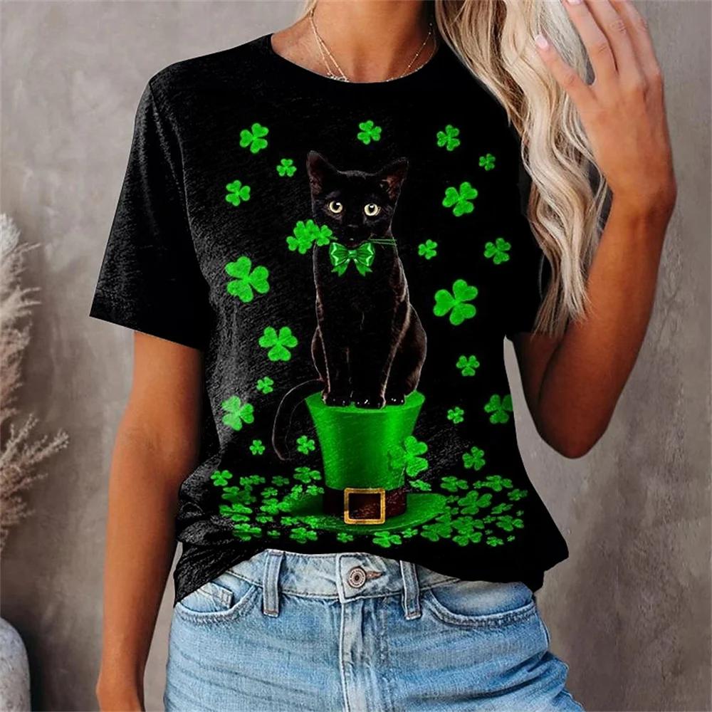 Women's T-shirt Summer Fashion Short ops 3D Floral Print O-neck Casual T Shirt For Women's Y2k Clothes