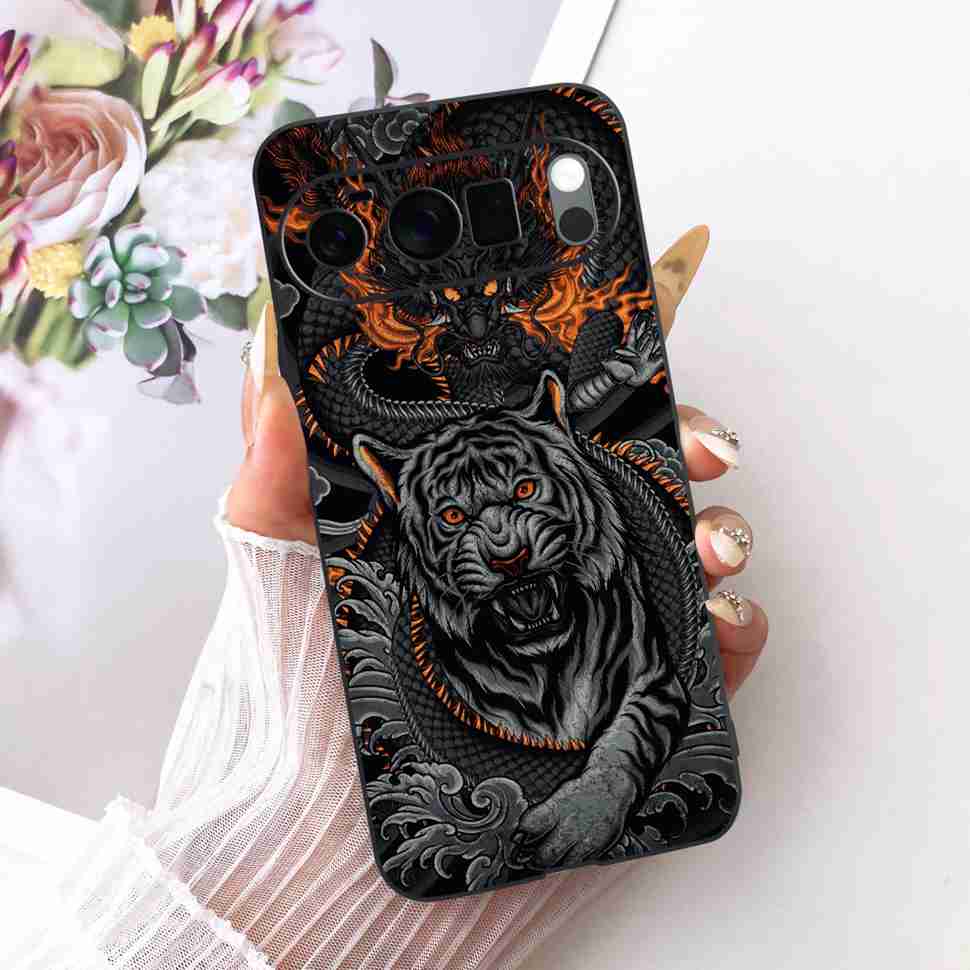 For Google Pixel 10 Pro 5G Case Fashion Painting Silicone TPU Black Soft Cover For Google Pixel 10Pro GEHN3 Phone Cases Bumper