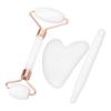3pcs Gua Sha Facial Tools for Skin Care Reduce Puffiness Improve Circulation Jadestone Roller Set