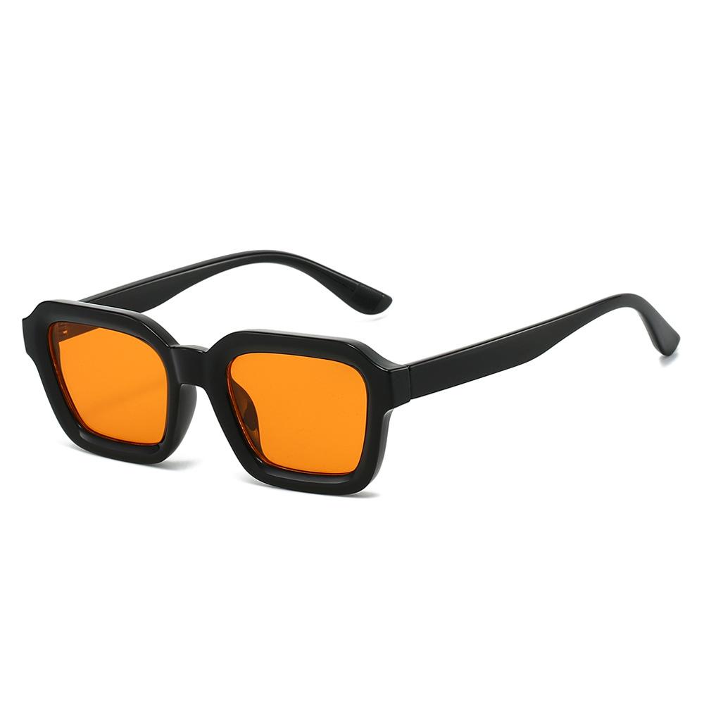 2026 New Fashionable HD Simple Square Frame Women's Sunglasses Retro Neutral Premium UV400 Multi Color Lens Sunscreen Glasses