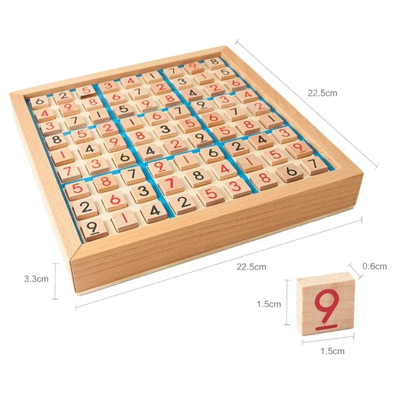 Sudoku Crosswords Montessori Wooden Educational Digits Inference Logic Games Latin Square Math Puzzles Number Place Games Toys