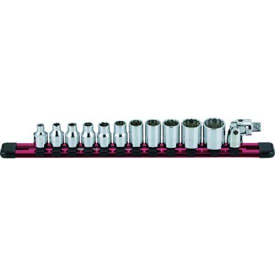 Mitroy Socket Wrench 11 13 SH313M 3/8" Set, Links, Pieces,