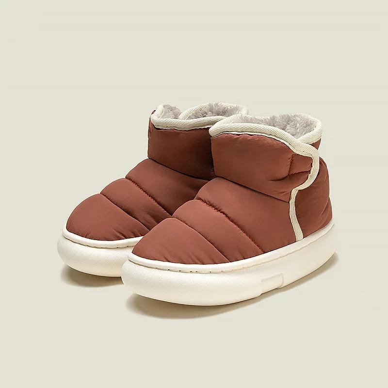 

pantuflas Plush Child Cotton Shoe Winter Plush Boy Snow Boots Girl House Shoes Warm Child Shoe Warm Padded Boot zapatos 26