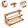Chinese Teapot Shelf 3 Tier Portable Space Saving Gift Mug Holder Desktop Organizer for Apartment
