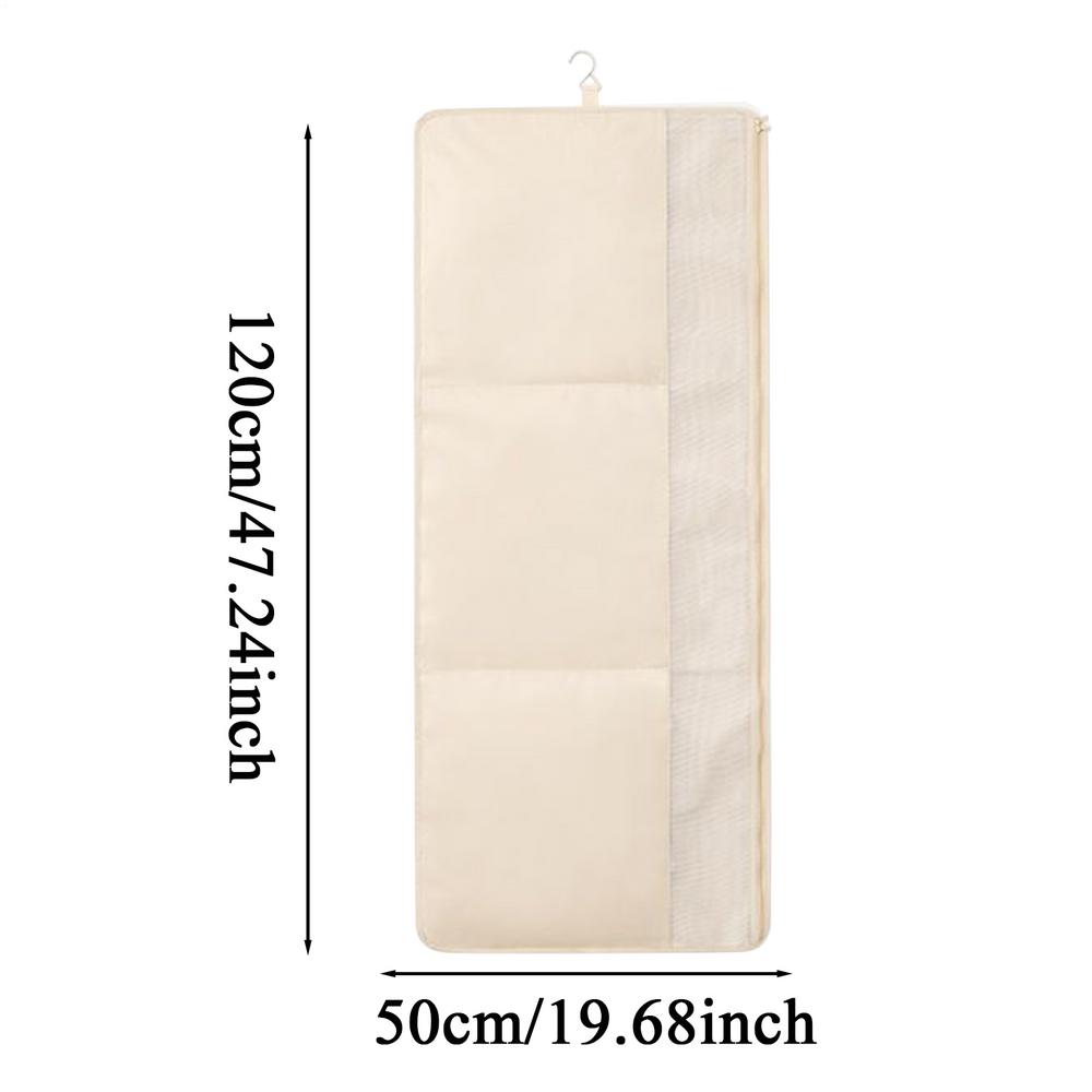 Coat Bags For Closet Storage Large Foldable Multi Compartment Container Wardrobe Bag For Sheet Clothing Bed Organization Dress