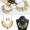 Retro Geometric Alloy Necklace With Chain For Casual Accessories And Gift
