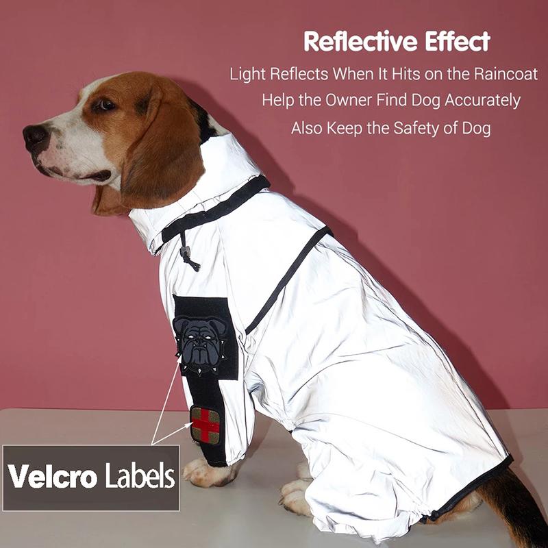 Mono reflectante para perros, impermeable, protector solar, ropa para exteriores, chaqueta para perros pequeños, medianos y grandes, suministros para mascota