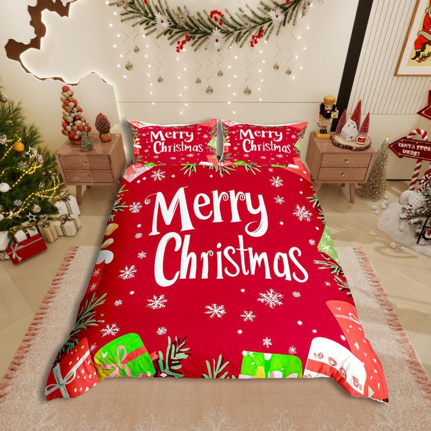 Comforter Homewish Merry Christmas Festival Xmas For Kids Bedding Sethappy New Year Decor