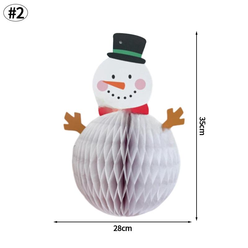 Decorazione Albero di Natale 3D a Nido d'Ape Carta Albero di Natale Pendente Appeso Nuovo Anno Festa di Natale Atmosfera Negozio Decorazione Prop