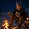 Hairy Werewolf Paw Mitten Fluffy Texture Wolf Hat with Ears Wolf Paw Cosplay Set  Carnival Party