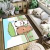 Kawaii Cartoon Art Bear D-dudu B-bubu Small Carpet Rug Carpet Home Decor Bedroom Mat Hallway Balcony Entrance Doormat Decoration