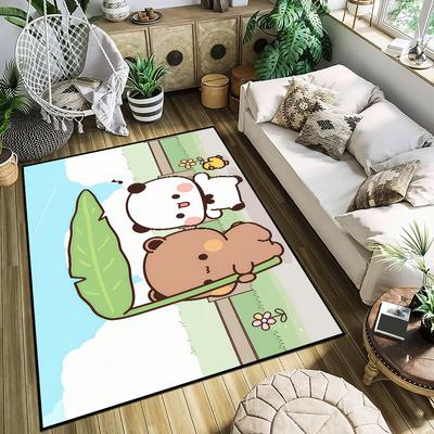 Kawaii cartoon kunst beer d-dudu b-bubu klein tapijt Vloerkleed Tapijt Woondecoratie Slaapkamer Mat Hal Balkon Entree Deurmat Decoratie