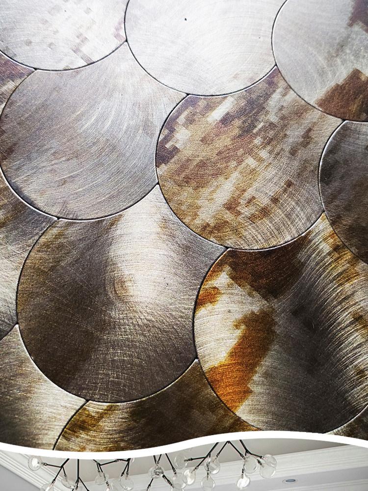 Shell Shape Metal Mosaic Tile Luxury Peel and Stick Self Adhesive Wall Tile for Entrance Hallway Backsplash Art Wall Decor