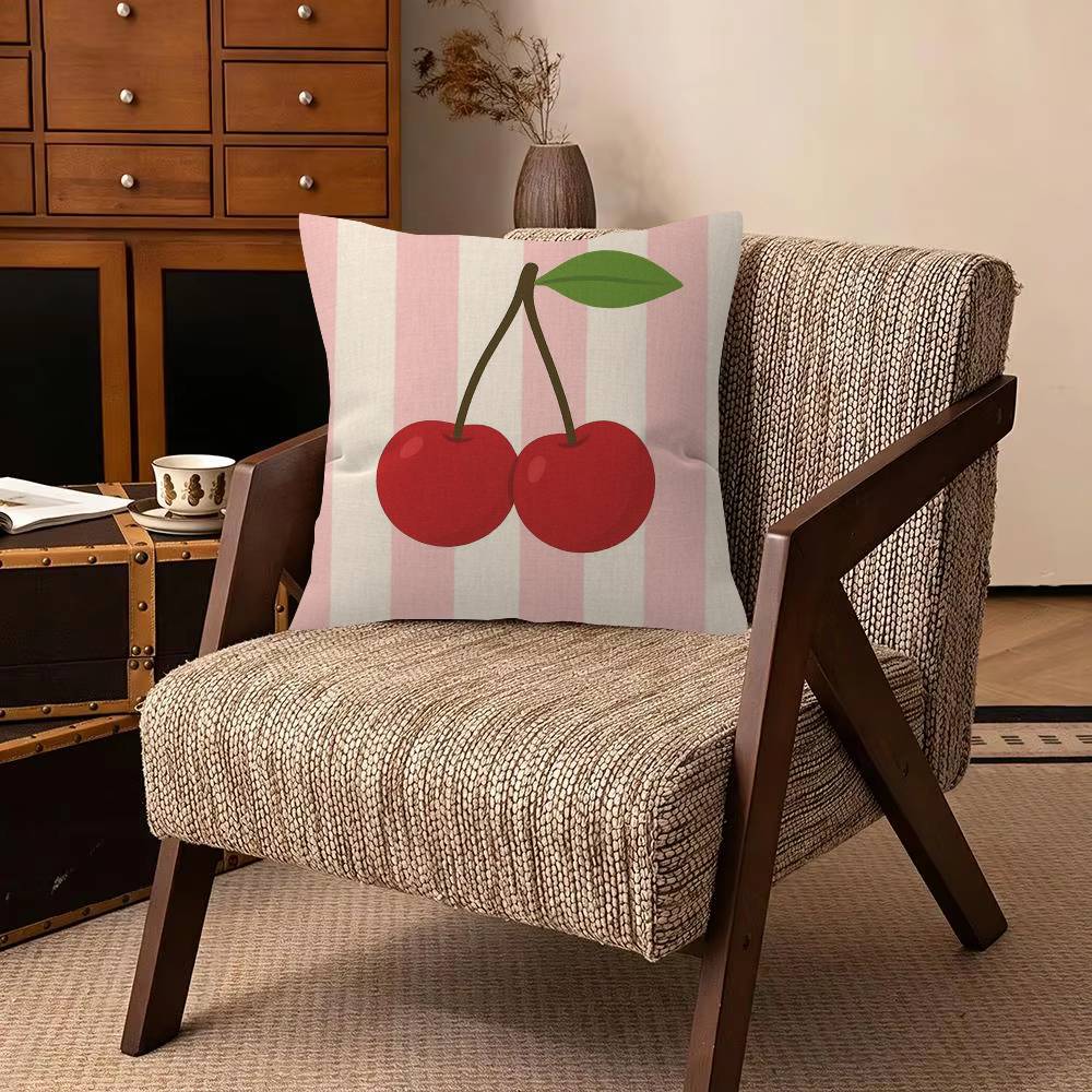 Cute Anime Fruit   Cushion Cover Pillowcase Upholstery Sofa Throw Pillow Home Decor Pillowcas