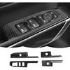 Carbon Fiber Window Lift Panel Switch Trim Cover For Chevy Silverado -