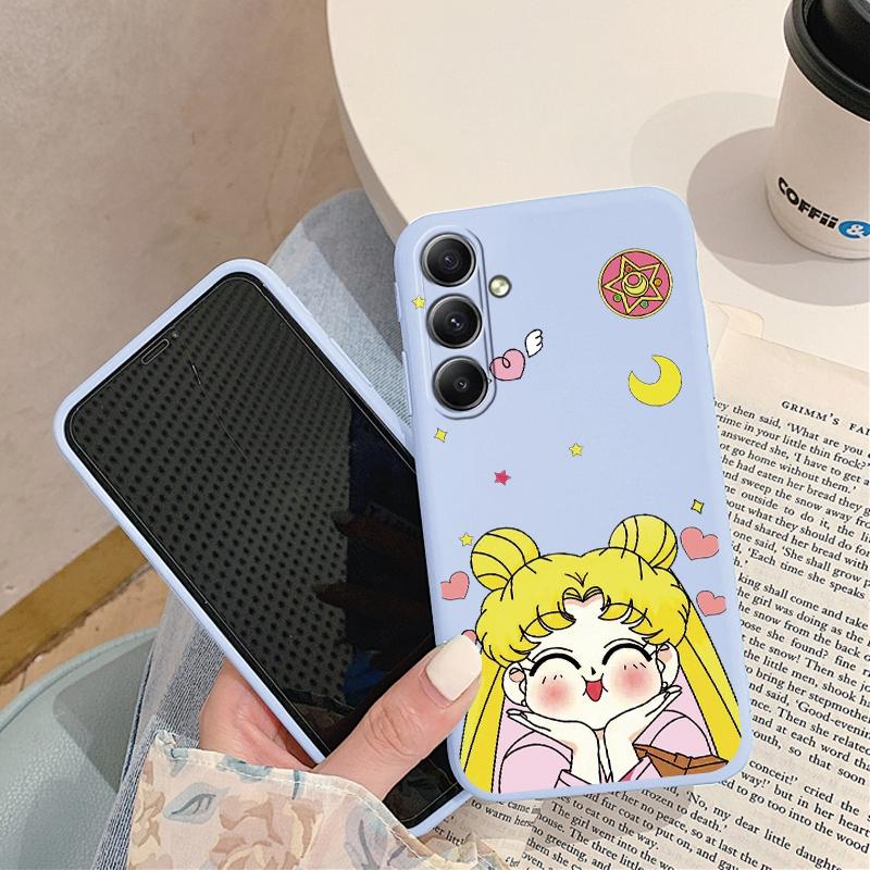 

Милый узорчатый мягкий силиконовый чехол для Samsung A55 M35 S24 Xiaomi Redmi Note 13 Pro 13C iPhone 15 Huawei Honor Realme Camera Защитный противоударный чехол Samsung Galaxy S9 Plus синий