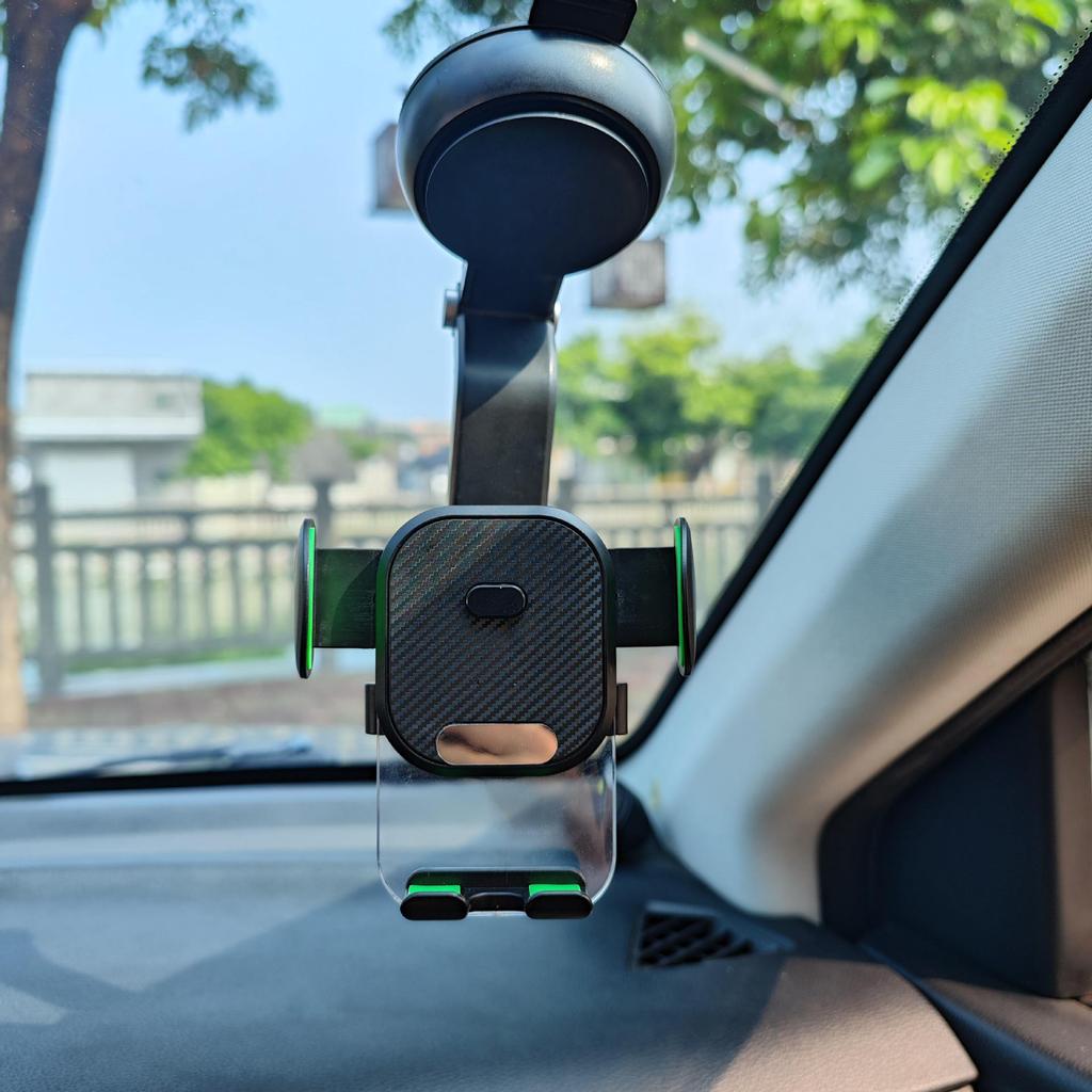 360° Rotating Anti-Shake Phone Holder with Strong Suction Cup for Car Console Navigation