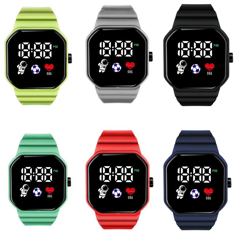 C3-12 Astronaut Led Electronic Watch Square Digital Sports Student Button Electronic Watch
