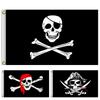 Halloween Jolly Roger Banner Skeleton Pirate Flags Bunting for Halloween Party Pirate Party