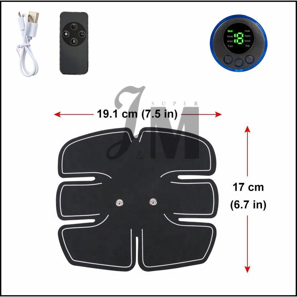 EMS Electric Muscle Stimulator Fitness Massage Abdominal Trainer Toner Body Slimming Massager Home Gym Equiment