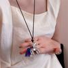 Fashionable Horse Chain Tassels Pendant Necklaces Adjustable Long Chain Party and Daily Wear Elegant Long Tassels Necklace