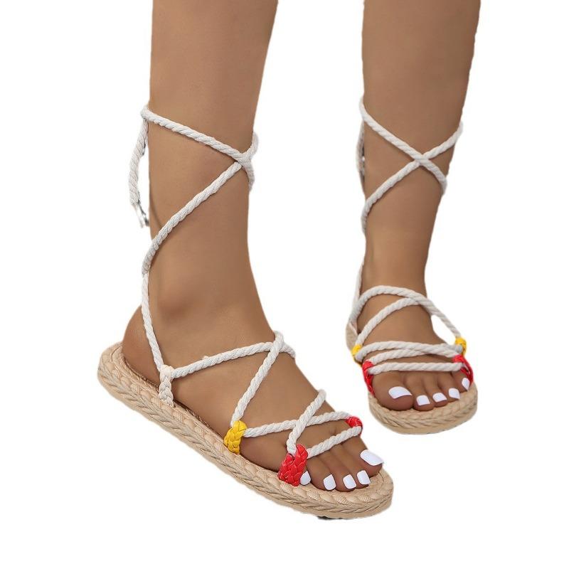 Women's sandals anklet straps platform large size open-toed sandales