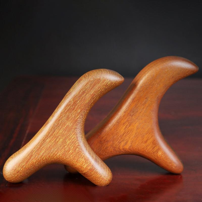 1 Pcs Neck Foot Sandalwood Trigger Point Massage Gua Sha Tools Home Gym Professional Therapy Massage Tool For Back Leg Hand Face