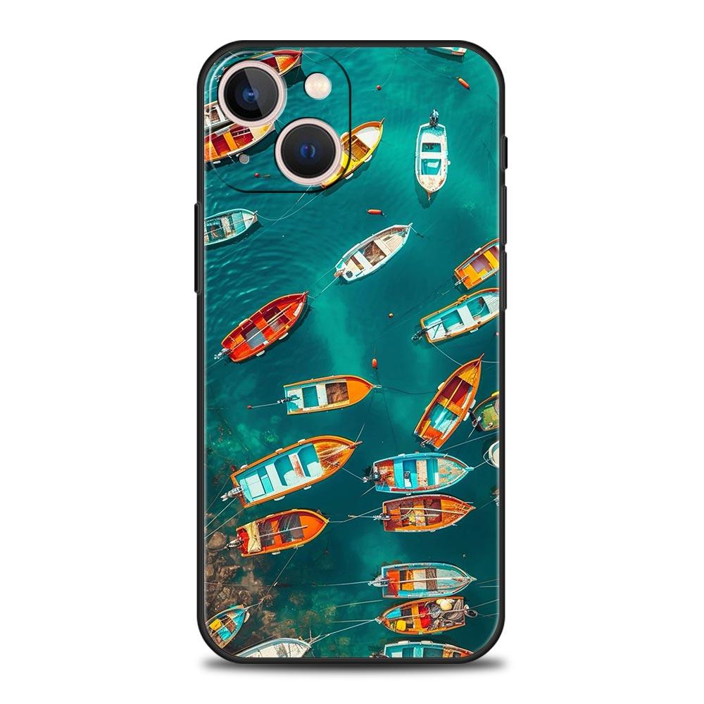 fishing Phone Case For iPhone 16 13 15 14 12 11 Pro MAX XR X SE XS 7 8 Plus Soft TPU Shell Cover