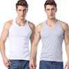 Men's Slim Fit Two-Stripe Quick-Dry Cotton Tank Top