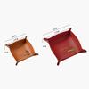 Leather Storage Tray Desktop Organizer Key Jewelry Cosmetics Storage Box Foldable Organizer Nordic Ins Style Home Furnishings