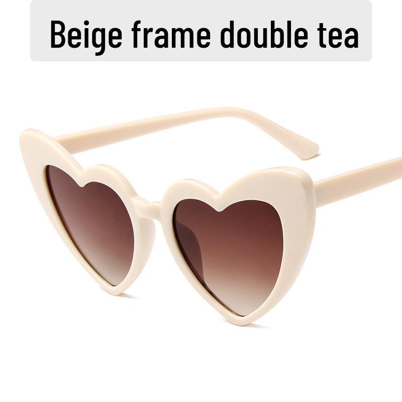 2022 Heart-shaped European & American Style Women's Fashion Slimming Sunglasses