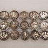 Antique Russian CCCP Silver Dollar Coins: 15 Models (1945)